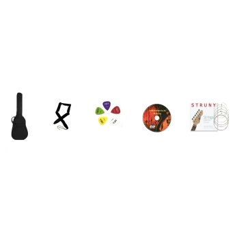 Gitara akustyczna 3/4 - niebieski matt z wycięciem